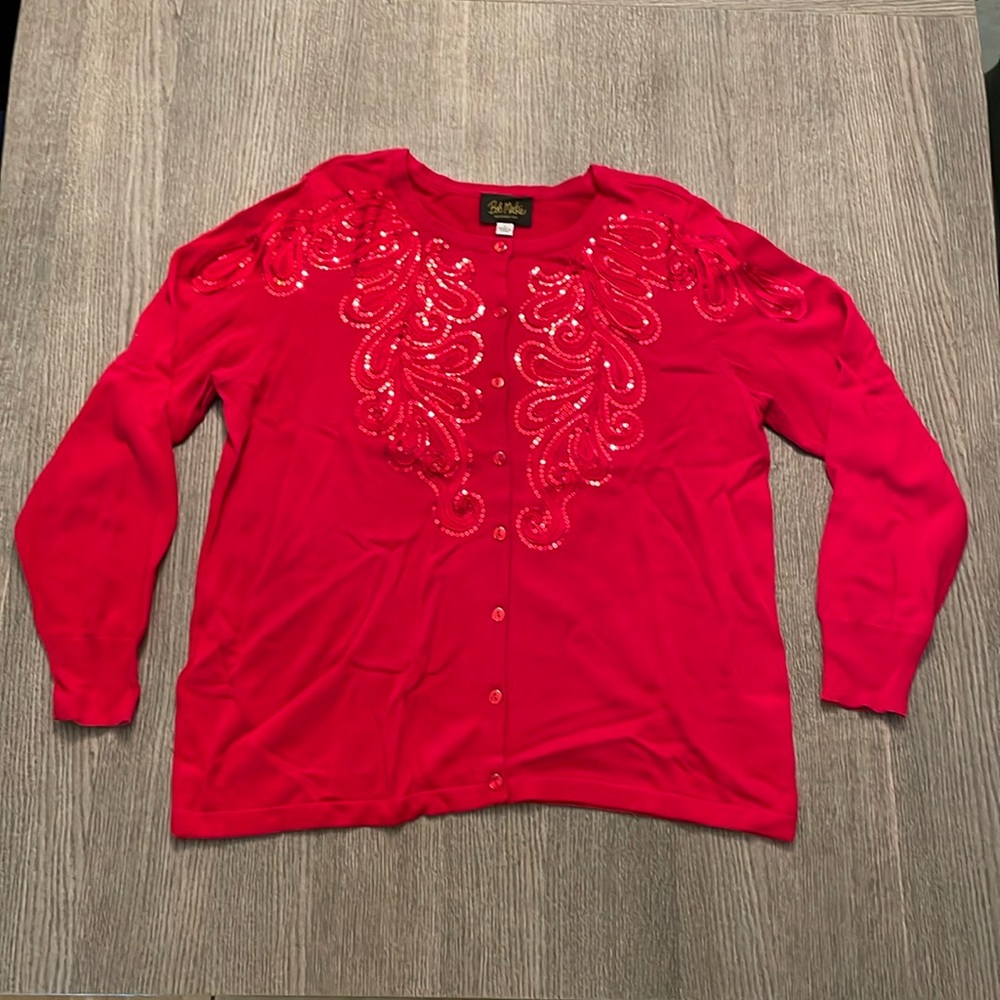 Bob Mackie Women’s Red Sweater